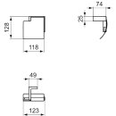 IDEAL STANDARD T4496A2 Papierrollenhalter Conca Cube,