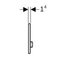 Geberit 115672JV2 Sigma50 BetPl., f&uuml;r 2-Mengen-Sp&uuml;lung