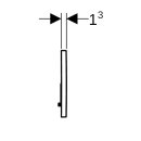 Geberit 115770JQ5 Sigma01 BetPl., f&uuml;r 2-Mengen-Sp&uuml;lung