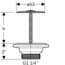 Geberit 152005001 Ablaufventil mit freiem Auslauf