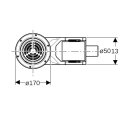 Geberit 154055001 DBD-&eacute;coulement pour rev&ecirc;tement de sol vinyle (PVC)