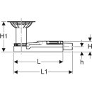 Geberit 154057001 DBD-Abl. f. Bodenblg. Vinyl (PVC),
