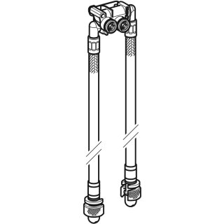 Geberit 244167001 Set Panzerschläuche für Geberit ONE