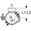 Geberit 363842001 Rohrschelle d56/64 G3/4 verstellbar