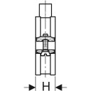 Geberit 601856261 Rohrschelle ged&auml;mmt mit Gewindemuffe