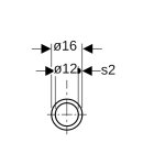 Geberit 619060001 Systemrohr ML, Rollenware d16, L:120m