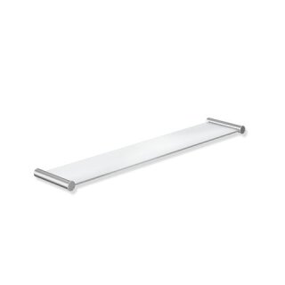 HEWI shelf System 162, Stainless steel, width 450 mm, glass top