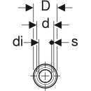 Geberit 619240001 Systemrohr PB, in Schutzrohr