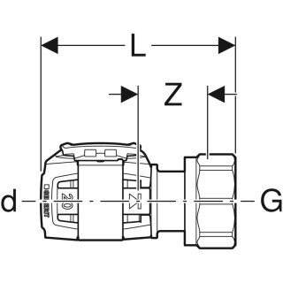 Geberit 619260221 FlowFit Anschluss für Eurokonus