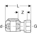 Geberit 619260221 FlowFit Anschluss f&uuml;r Eurokonus