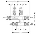 Geberit 619302001 FlowFit T&eacute; de raccordement avec bo&icirc;te disolation