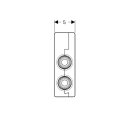Geberit 619302001 FlowFit T&eacute; de raccordement avec bo&icirc;te disolation