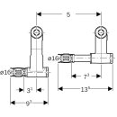 Geberit 619450221 FlowFit Set Anschluss-Endst&uuml;ck, links