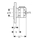 Geberit 619616001 FlowFit Flansch PN6, mit Presseinheit