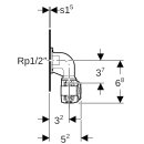 Geberit 619621001 FlowFit Set Anschlusswinkel 90Gr