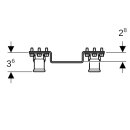 Geberit 619690001 FlowFit Anschlusswinkel 90Gr