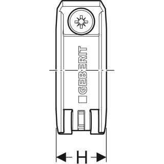 Geberit 619733001 Fixpunktbefestigung PA 6, d32