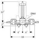 Geberit 619892001 FlowFit UP-Kugelhahn m. D&auml;mmung