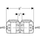 Geberit 620014001 FlowFit Kupplung PPSU, d40