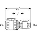 Geberit 620046001 FlowFit Reduktion PPSU, d63, d1=50mm