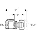 Geberit 620291001 FlowFit &Uuml;bergang mit MasterFix PPSU