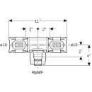 Geberit 620380001 FlowFit &Uuml;bergangs-T-St&uuml;ck mit
