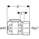 Geberit 620404001 FlowFit &Uuml;bergang mit Innengewinde