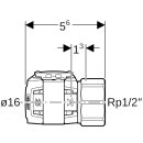 Geberit 620410001 FlowFit &Uuml;bergang mit Innengewinde