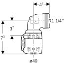 Geberit 620504001 FlowFit &Uuml;bergangsbogen 90Gr mit AG
