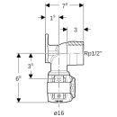 Geberit 620770001 FlowFit Anschlusswinkel 90Gr