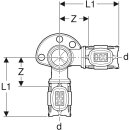 Geberit 620921001 FlowFit Eckanschlusswinkel 90Gr