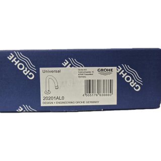 GROHE 20201AL0 Universal Waschtisch-Standventil 20201 C-Auslauf hard graphite gebürstet