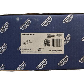 GROHE 33553AL3 EH-Wannenbatterie Plus 33553_3 Wandmontage hard graphite gebürstet