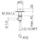 Dornbracht 20000741-99 Seitenvent. Serienneutral