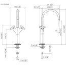 Dornbracht 22533892-99 WT-ELB avec pied sur&eacute;lev&eacute; Tara