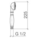 Dornbracht 28002970-000010 Metall-HB m.Porzellangr. Madison