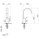 Dornbracht 33500782-28 WT-EHM mit Ablaufgarnitur MEM