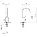 Dornbracht 33521782-99 WT-EHM ohne Ablaufgarnitur MEM