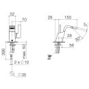 Dornbracht 33600705-00 Bidet-EHM ohne Ablaufgarnitur CL.1