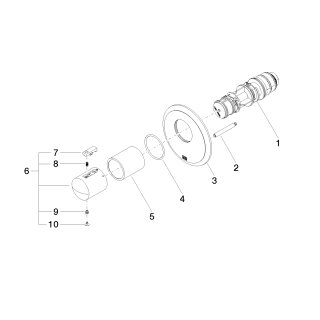 DORNBRACHT 36503977-06 UP-Thermostat ohne Mengenregulierung MADISON Platin gebürstet 36503977