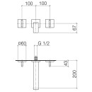 Dornbracht 36712782-99 WT-Wandbatt. ohne Ablaufgarnitur MEM