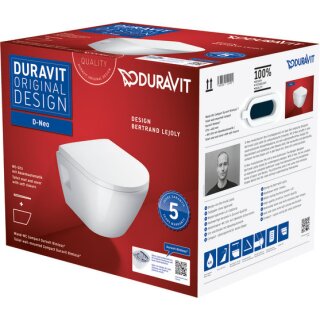 DURAVIT 45870900A1 WWC-Set compact 480 mm D-Neo, Weiß