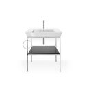 DURAVIT WT4543LH1H1 Metallkonsole bodenst. White Tulip