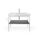 DURAVIT WT4544LH2H2 Metallkonsole bodenst. White Tulip