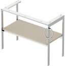 DURAVIT WT4544R6060 Metallkonsole bodenst. White Tulip