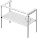 DURAVIT WT4544R8585 Metallkonsole bodenst. White Tulip