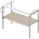 DURAVIT WT4547B6060 Metallkonsole bodenst. White Tulip