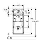 Geberit 461621001 GIS Element f&uuml;r Urinal, 114 cm,