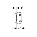 Geberit 461740001 GIS Traverse f&uuml;r AP-Armatur,
