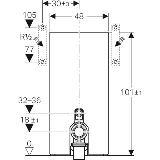 Geberit 131003JL5 Monolith Sanitärmodul für Stand-WC